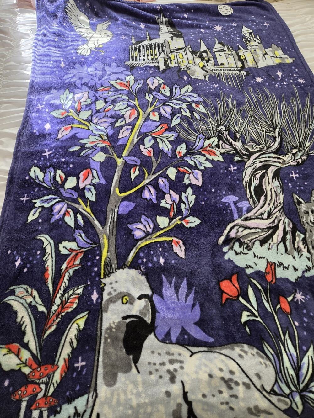Vera Bradley Forbidden Forest Castle Harry Potter Purple Blanket Retired Soldout